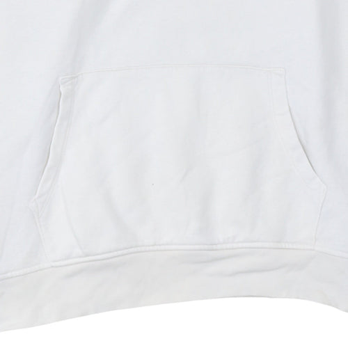 GAP Men's White Pullover Hoodie XL Logo Sweatshirt