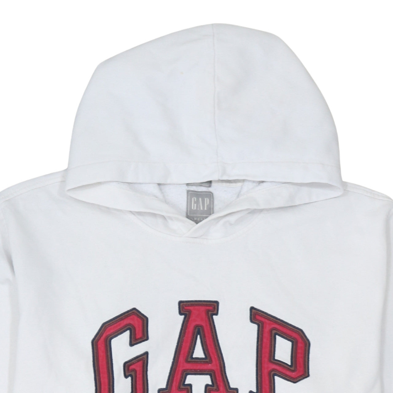 GAP Men's White Pullover Hoodie XL Logo Sweatshirt