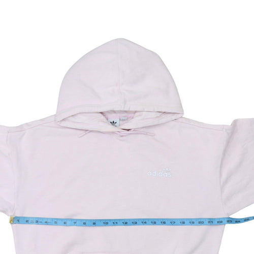 Adidas Women Pink Pullover Hoodie Sweatshirt Size 14 Regular