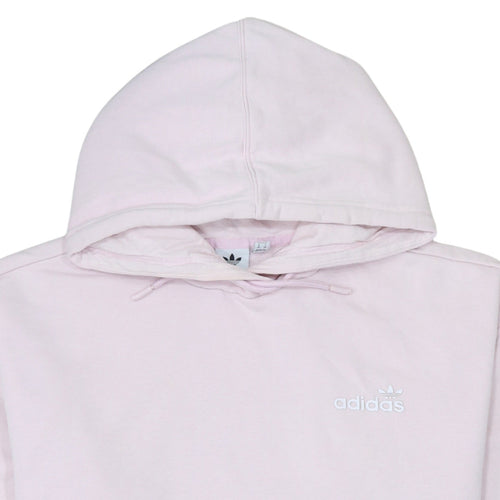 Adidas Women Pink Pullover Hoodie Sweatshirt Size 14 Regular