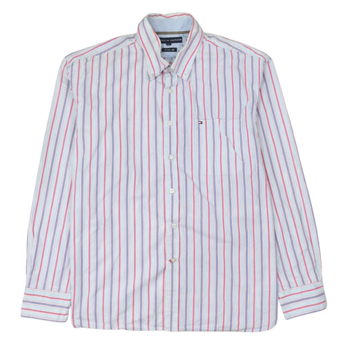 Tommy Hilfiger Men's Multicoloured XL Button-Down Stripe Shirt