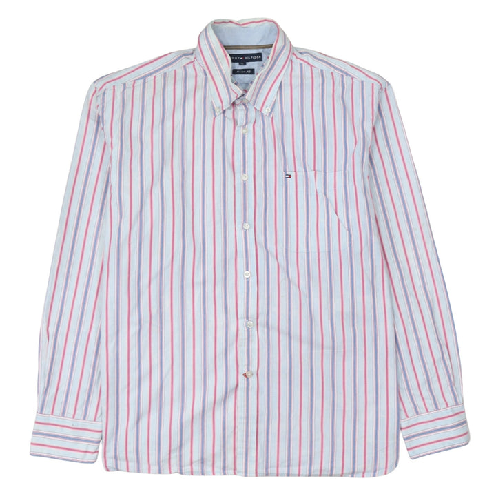 Tommy Hilfiger Men's Multicoloured XL Button-Down Stripe Shirt