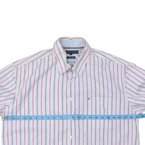 Tommy Hilfiger Men's Multicoloured XL Button-Down Stripe Shirt