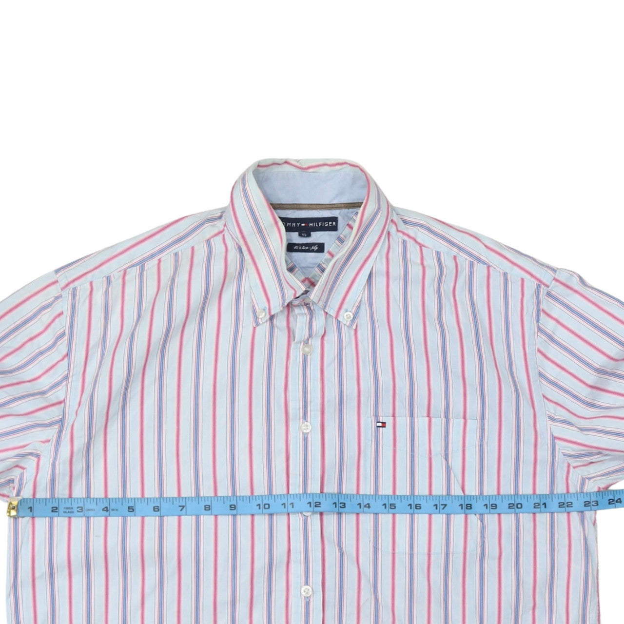 Tommy Hilfiger Men's Multicoloured XL Button-Down Stripe Shirt