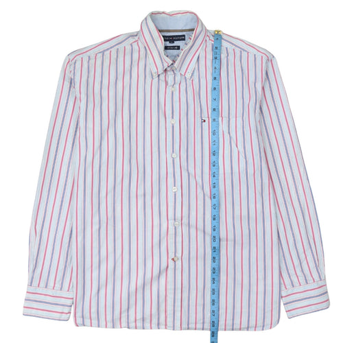 Tommy Hilfiger Men's Multicoloured XL Button-Down Stripe Shirt