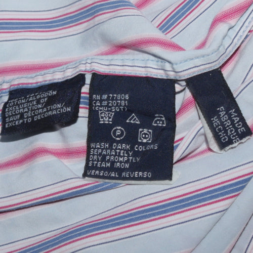 Tommy Hilfiger Men's Multicoloured XL Button-Down Stripe Shirt