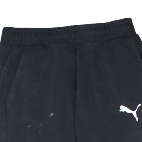 Puma Men Black M Jogger Sweatpants Tapered Fit Activewear