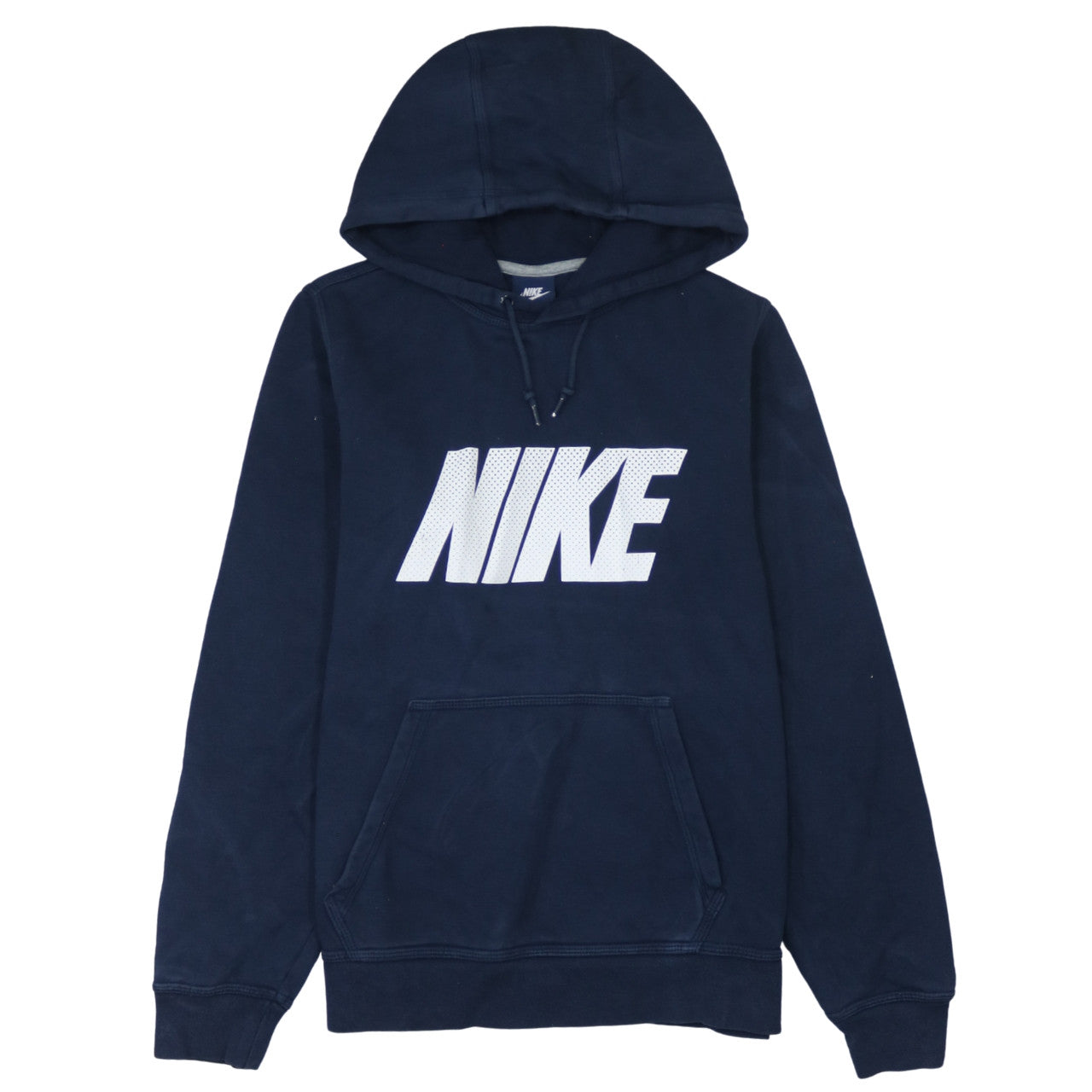 Nike Men's Blue Pullover Hoodie Small Logo Graphic Sweatshirt