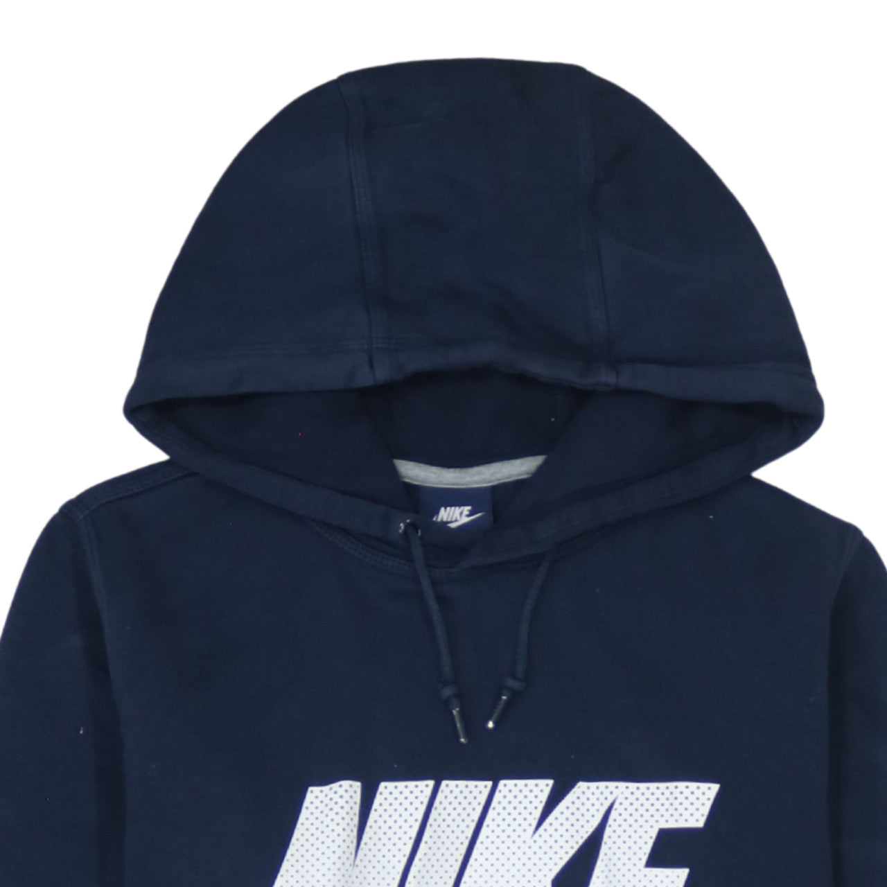 Nike Men's Blue Pullover Hoodie Small Logo Graphic Sweatshirt