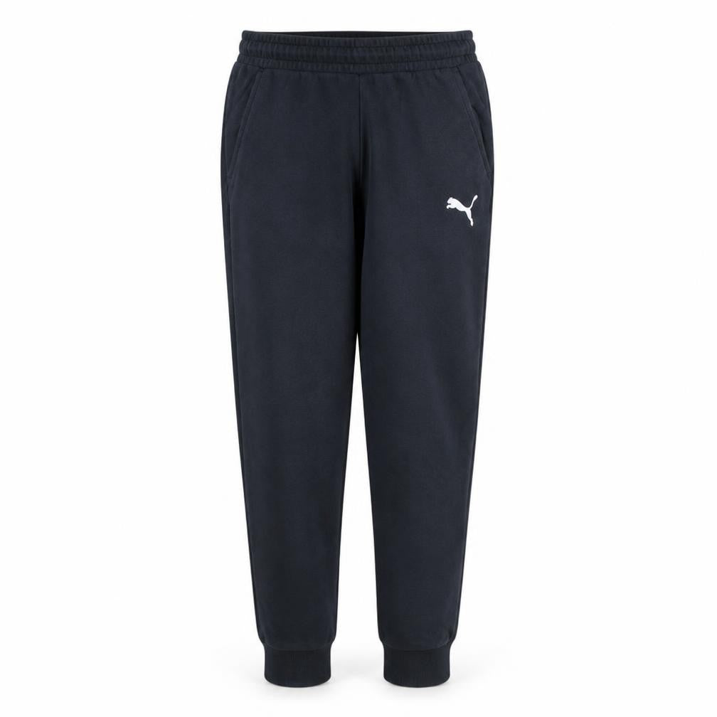 Front view of Puma Men’s Black Jogger Sweatpants M Regular Fit Activewear Trousers