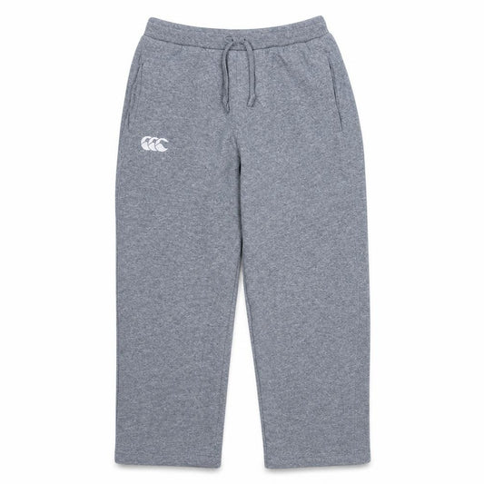Front view of Canterbury boys’ grey 14 years jogger sweatpants with elastic waist