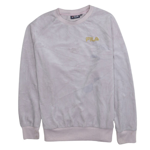 Fila Women’s Pink Crew Neck Sweatshirt Small Logo Pullover