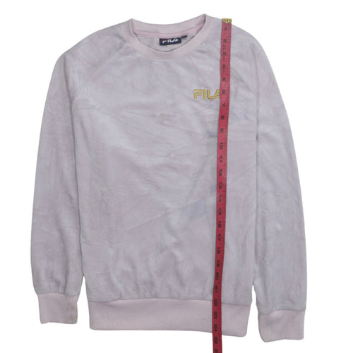 Fila Women’s Pink Crew Neck Sweatshirt Small Logo Pullover