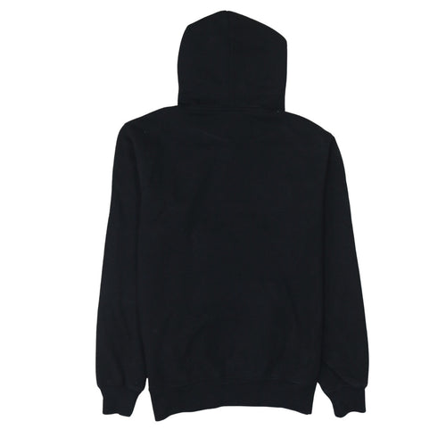 Champion Men's Black Small Pullover Hoodie with Logo Print