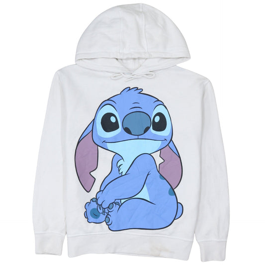 Disney Primark Women White Hoodie XS Stitch Graphic Pullover