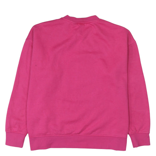 Disney Women Pink Stitch Sweatshirt Size L 14/16 Pullover