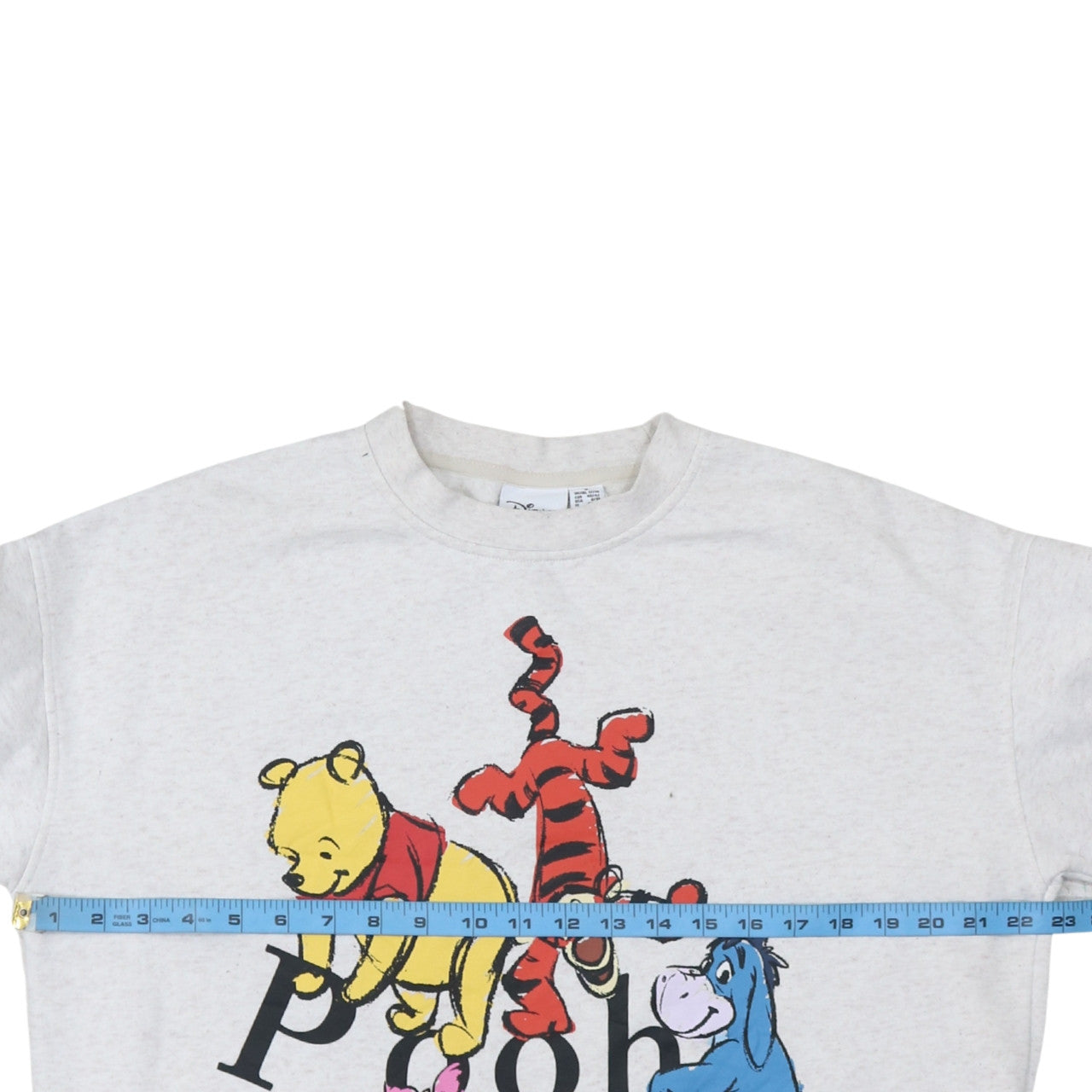 Disney Women Beige Winnie the Pooh Graphic Pullover Sweatshirt Size 12