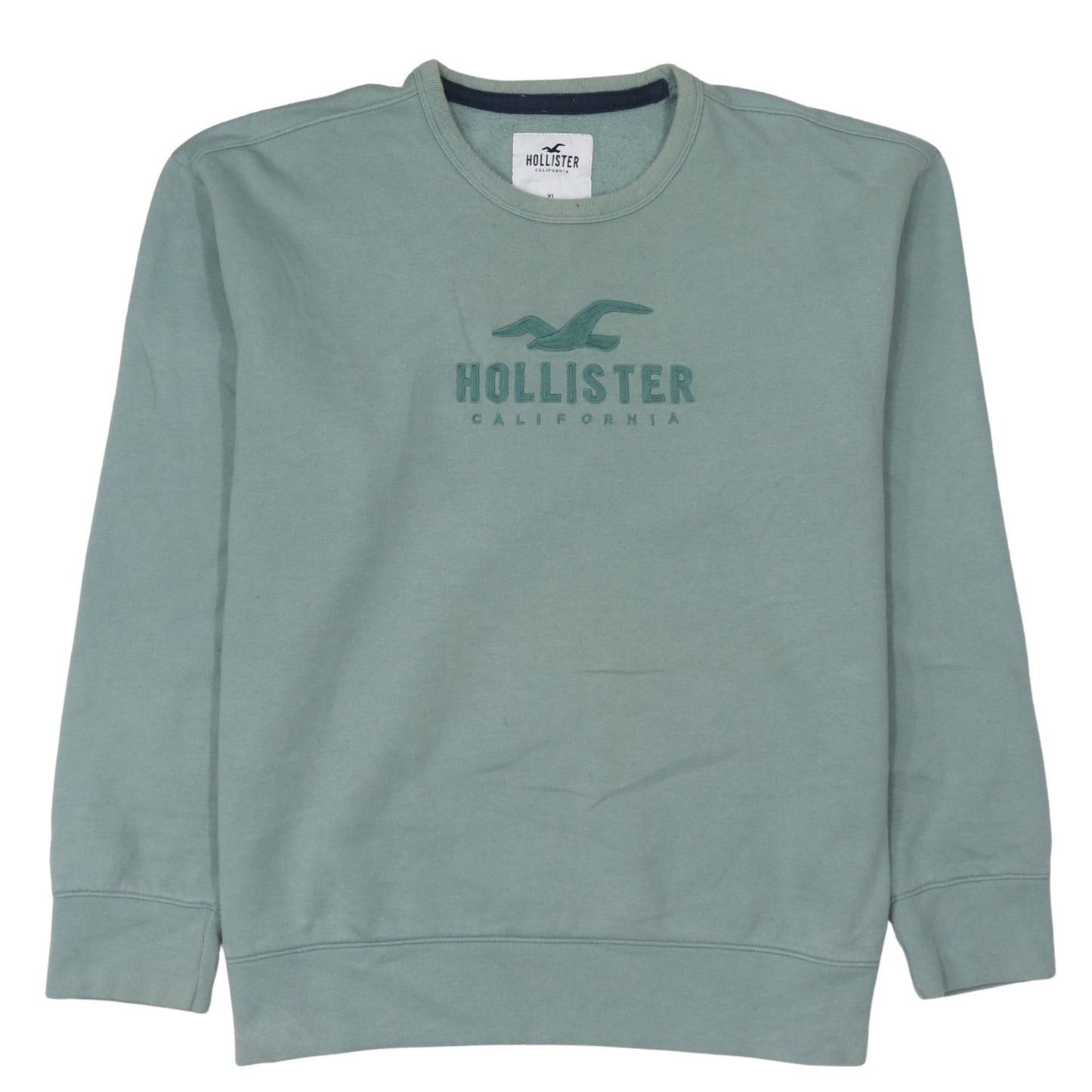 Hollister Women’s Green XL Crew Neck Pullover Sweatshirt
