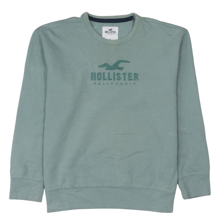 Hollister Women’s Green XL Crew Neck Pullover Sweatshirt
