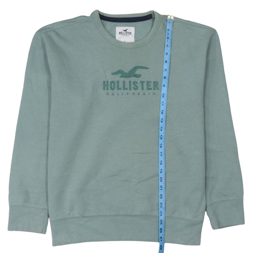 Hollister Women’s Green XL Crew Neck Pullover Sweatshirt