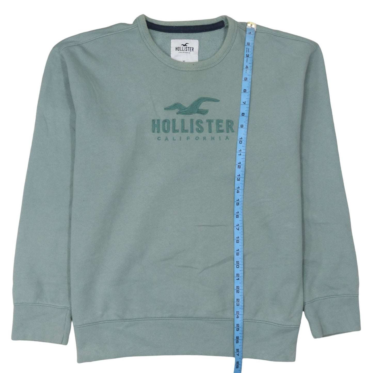 Hollister Women’s Green XL Crew Neck Pullover Sweatshirt