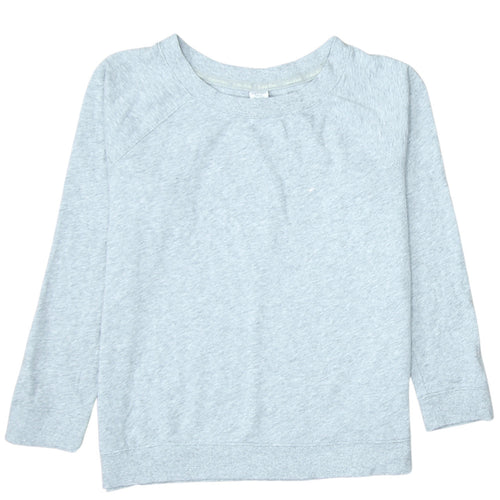 Calvin Klein Women Grey Pullover Sweatshirt Size M Cotton Blend