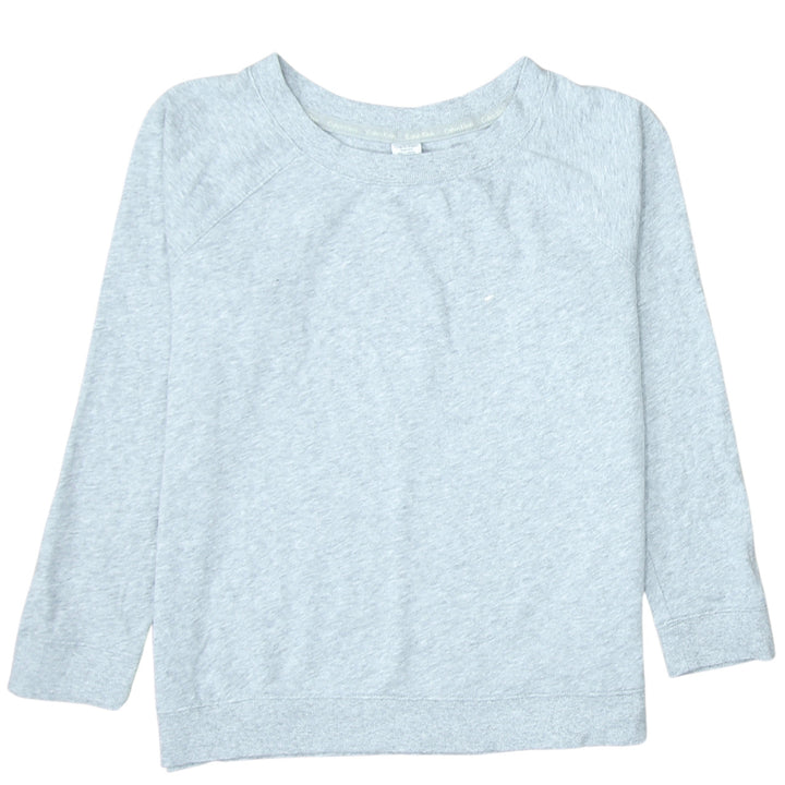 Calvin Klein Women Grey Pullover Sweatshirt Size M Cotton Blend