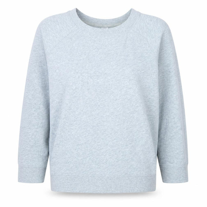 Calvin Klein Women Grey Pullover Sweatshirt Size M Cotton Blend