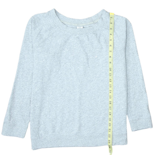 Calvin Klein Women Grey Pullover Sweatshirt Size M Cotton Blend