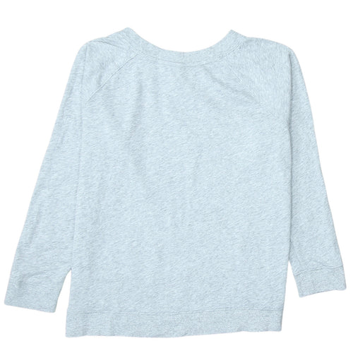 Calvin Klein Women Grey Pullover Sweatshirt Size M Cotton Blend