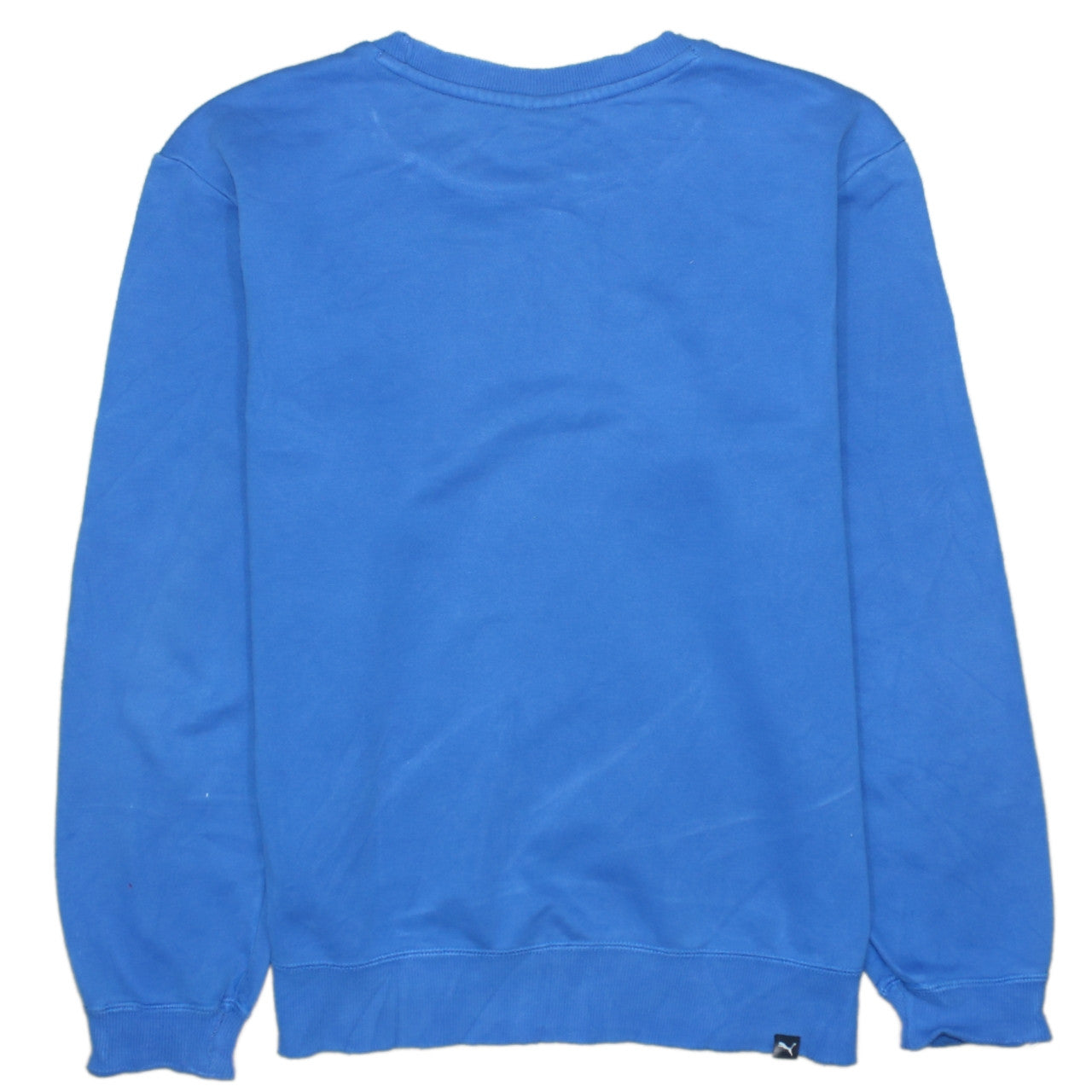 Puma Men's Blue Crew Neck Logo Sweatshirt Size S