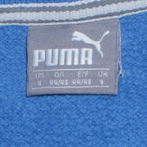 Puma Men's Blue Crew Neck Logo Sweatshirt Size S