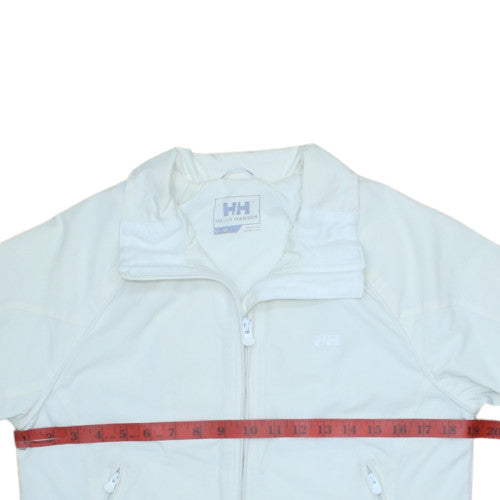 Helly Hansen Women's White Bomber Jacket Size M Zip Pocket Lightweight