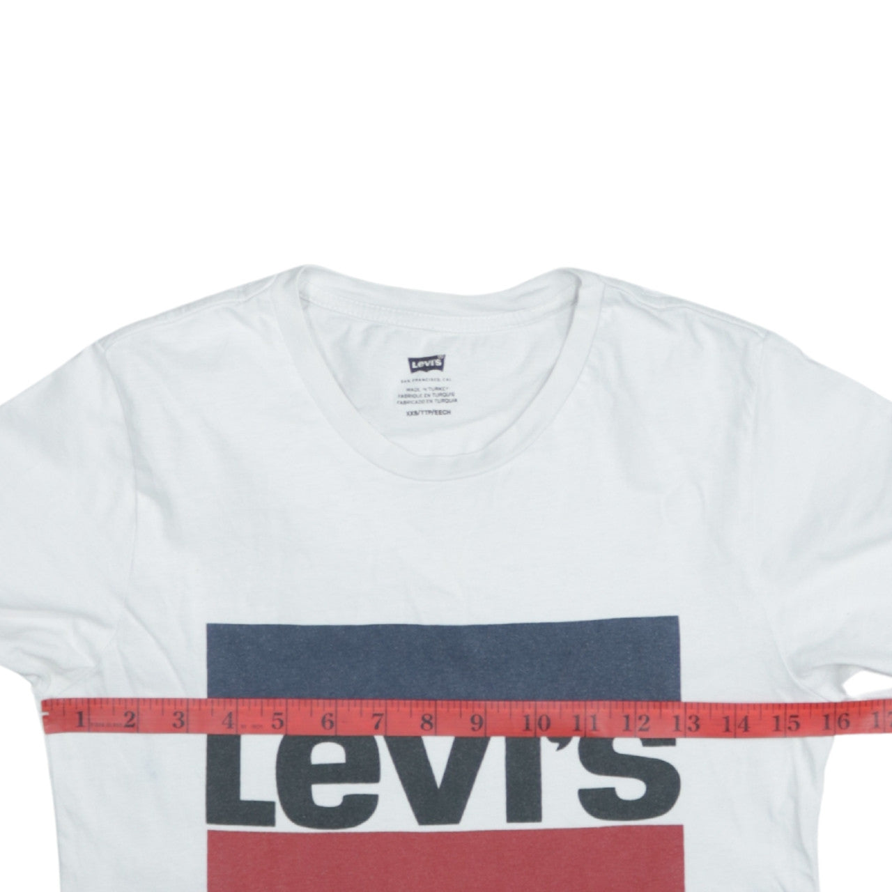 Levi's Men's White Graphic Logo T-Shirt XXS Cotton