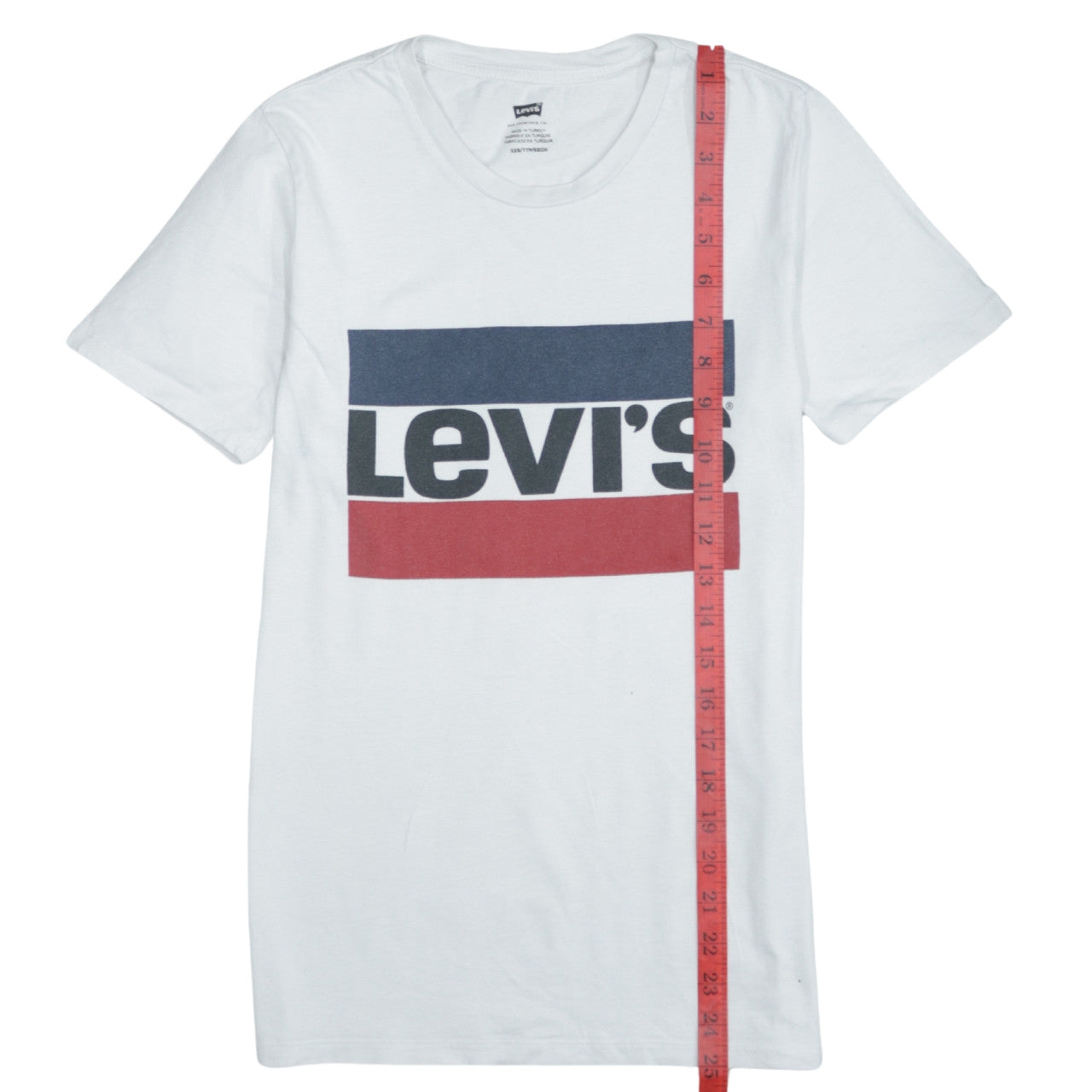 Levi's Men's White Graphic Logo T-Shirt XXS Cotton