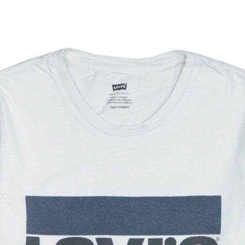 Levi's Men's White Graphic Logo T-Shirt XXS Cotton