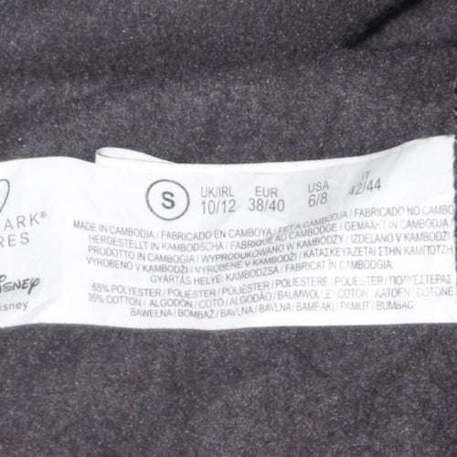 Disney Women Black Small Sweatshirt Princess Graphic Pullover