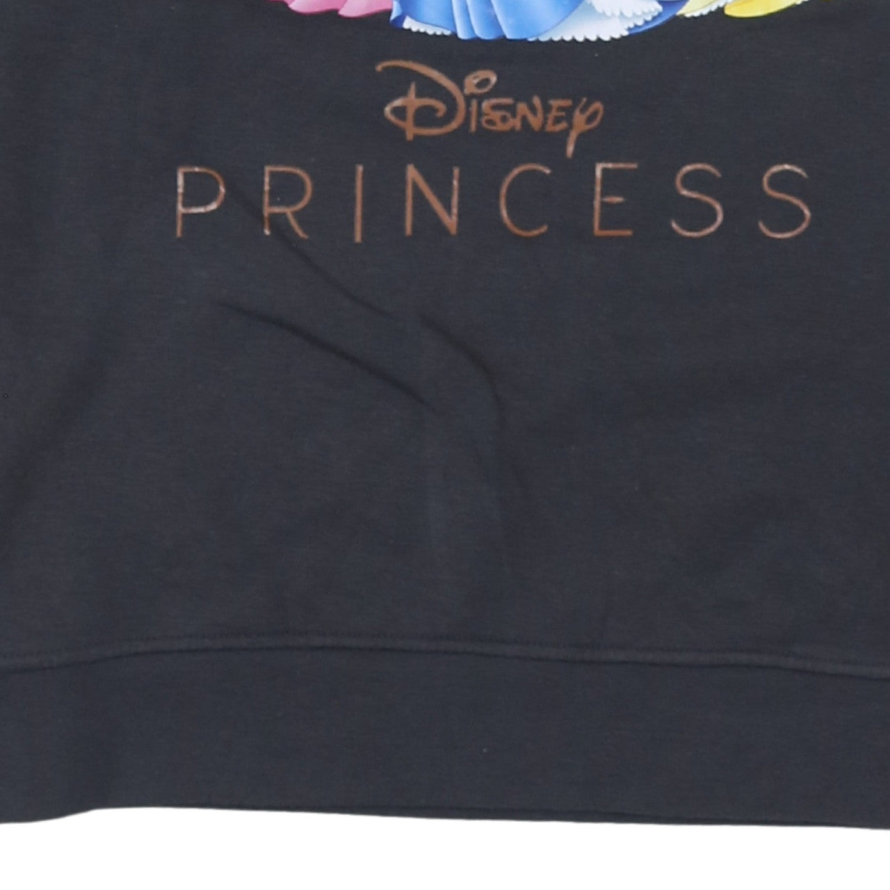 Disney Women Black Small Sweatshirt Princess Graphic Pullover