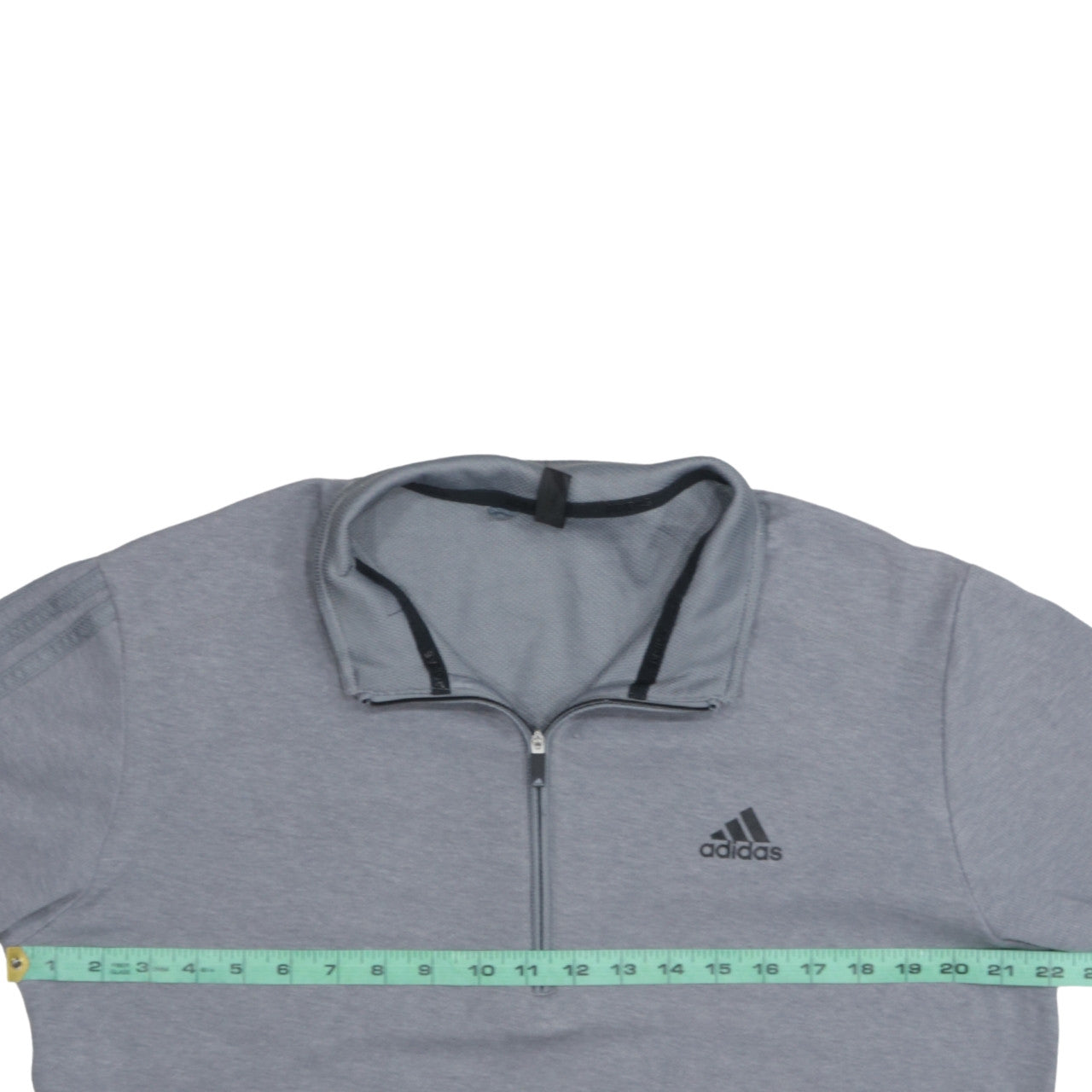 Adidas Men's Grey Medium 1/2 Zip Track Jacket Lightweight