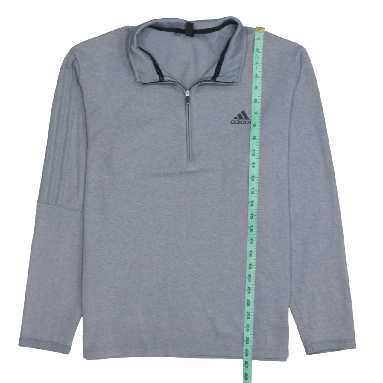 Adidas Men's Grey Medium 1/2 Zip Track Jacket Lightweight