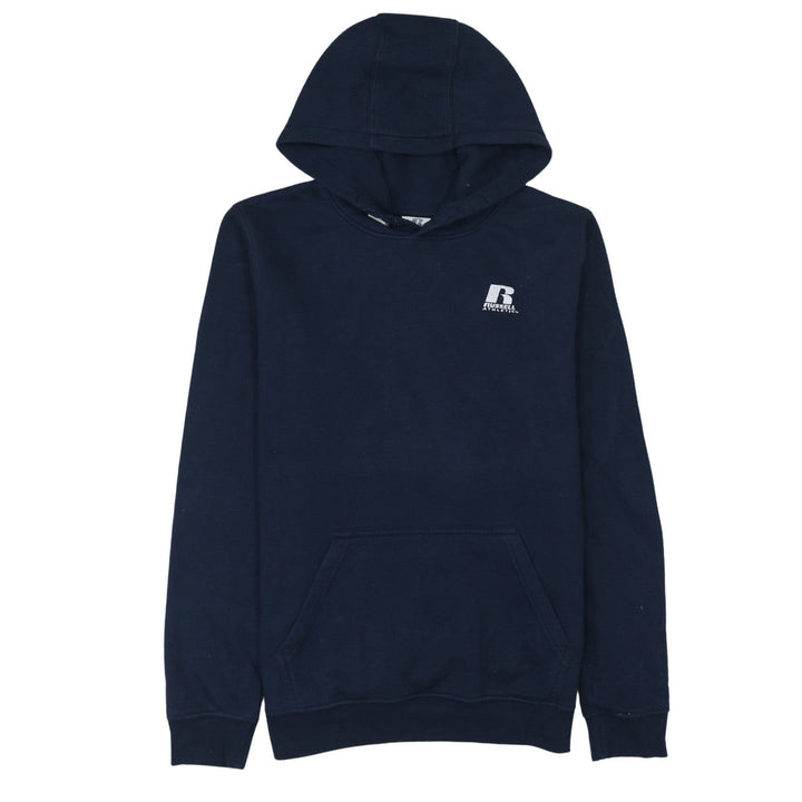 Russell Athletic Teens Blue Pullover Hoodie 14 Plus Fleece Logo