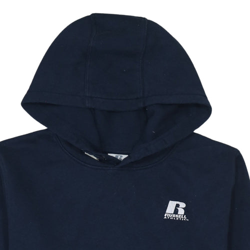 Russell Athletic Teens Blue Pullover Hoodie 14 Plus Fleece Logo