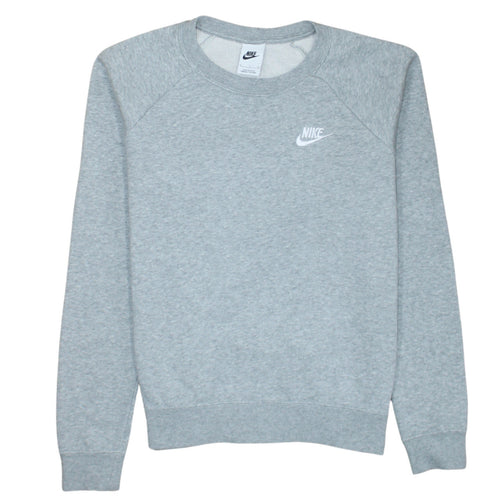 Nike Men's Grey Small Crew Neck Pullover Sweatshirt