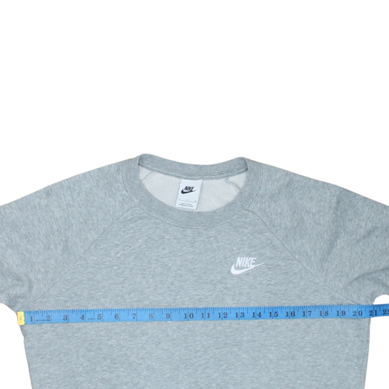 Nike Men's Grey Small Crew Neck Pullover Sweatshirt