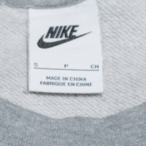 Nike Men's Grey Small Crew Neck Pullover Sweatshirt