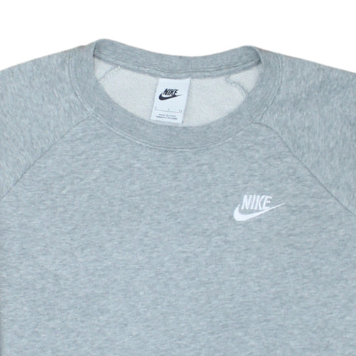 Nike Men's Grey Small Crew Neck Pullover Sweatshirt