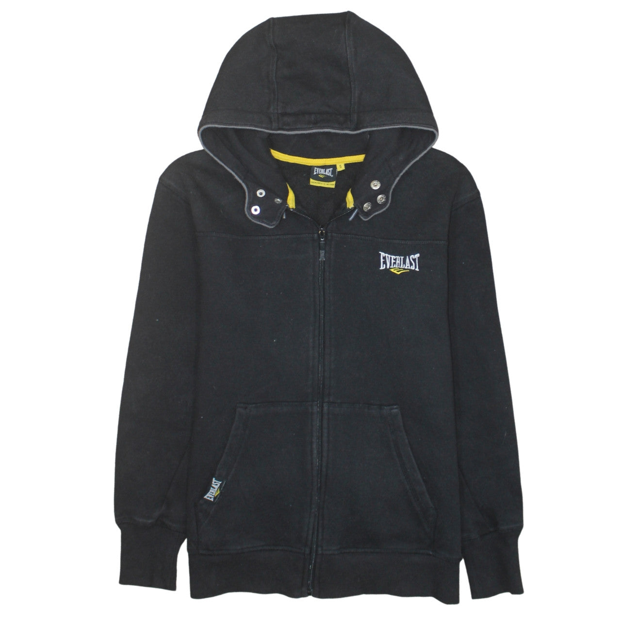 Everlast Men's Black Full Zip Hoodie S Regular Fit Fleece Jacket