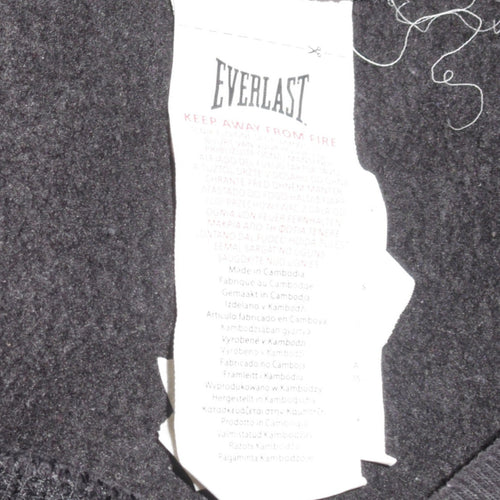 Everlast Men's Black Full Zip Hoodie S Regular Fit Fleece Jacket