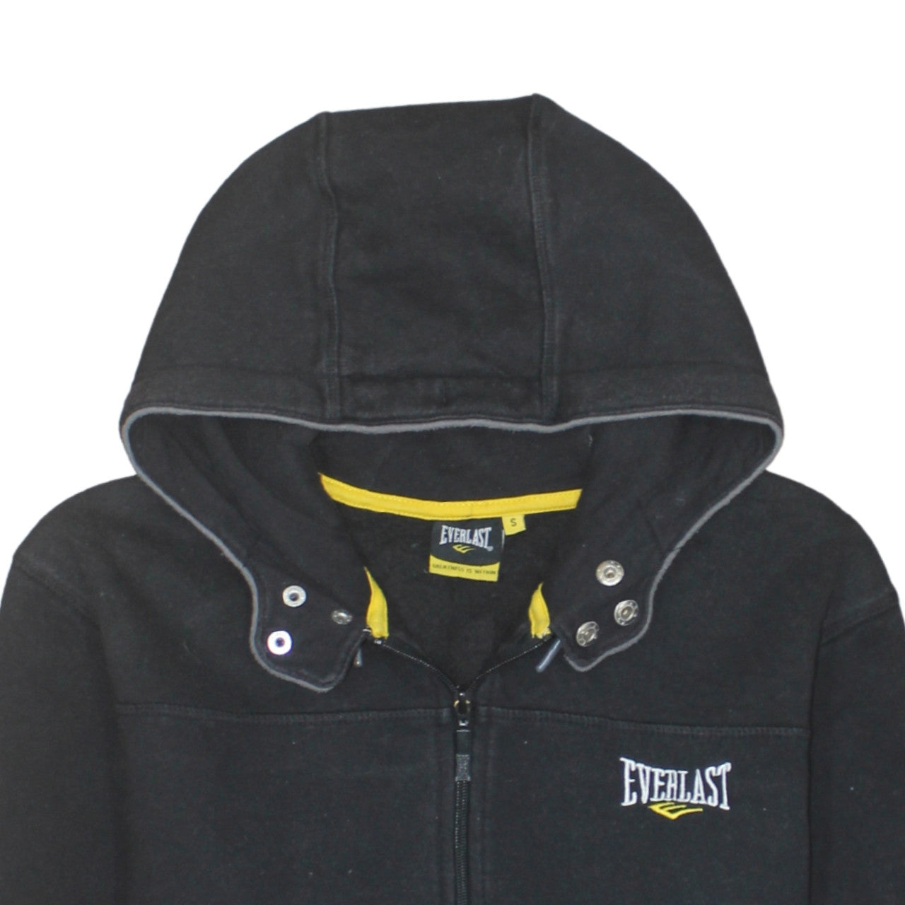 Everlast Men's Black Full Zip Hoodie S Regular Fit Fleece Jacket