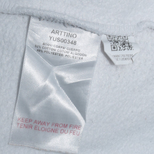 Fila Mens White Logo Pullover Sweatshirt Size L